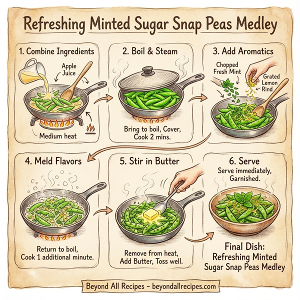 Refreshing Minted Sugar Snap Peas Medley instructions