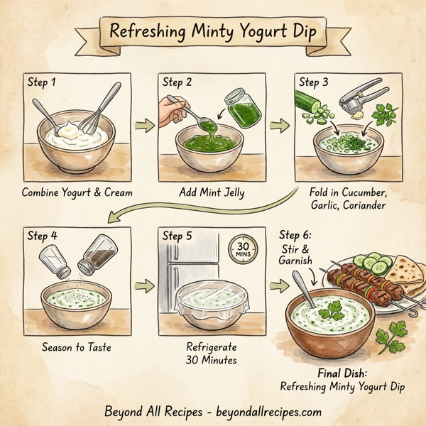 Refreshing Minty Yogurt Dip instructions