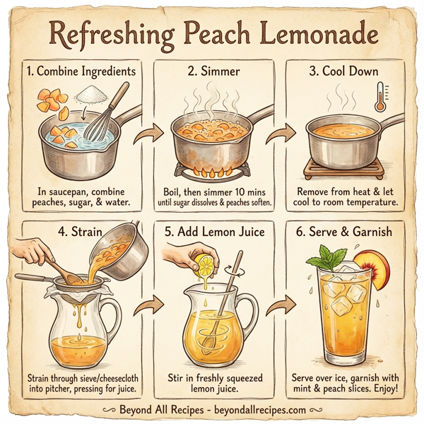 Refreshing Peach Lemonade instructions