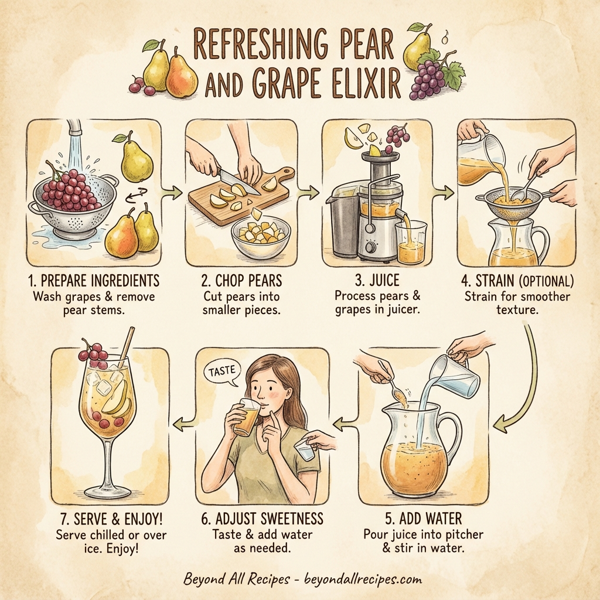 Refreshing Pear and Grape Elixir instructions