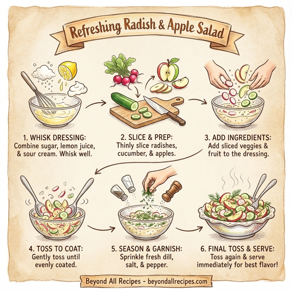 Refreshing Radish & Apple Salad instructions