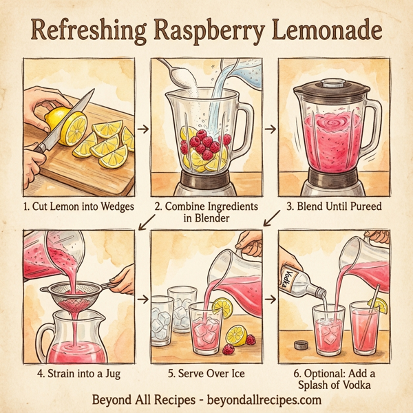 Refreshing Raspberry Lemonade instructions