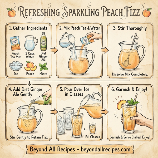 Refreshing Sparkling Peach Fizz instructions