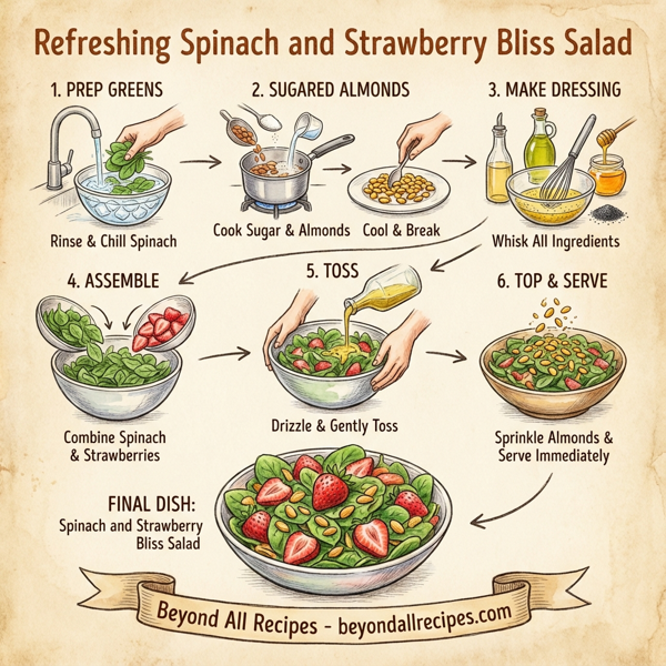 Refreshing Spinach and Strawberry Bliss Salad instructions