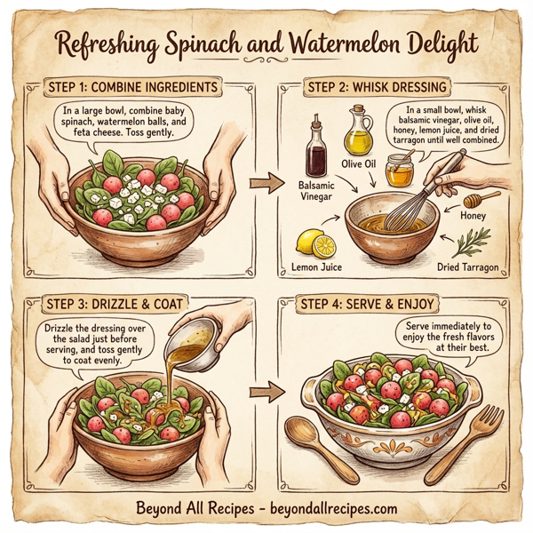 Refreshing Spinach and Watermelon Delight instructions