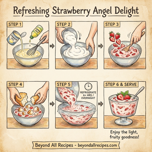 Refreshing Strawberry Angel Delight instructions