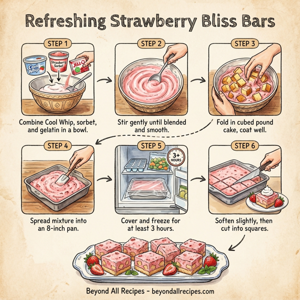 Refreshing Strawberry Bliss Bars instructions