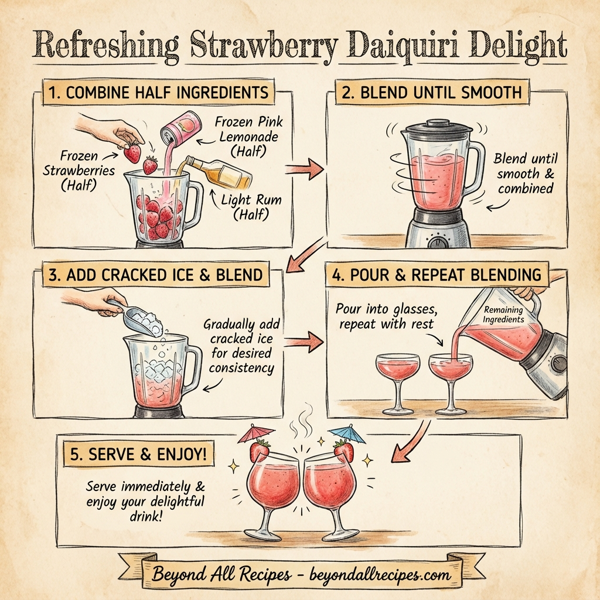 Refreshing Strawberry Daiquiri Delight instructions