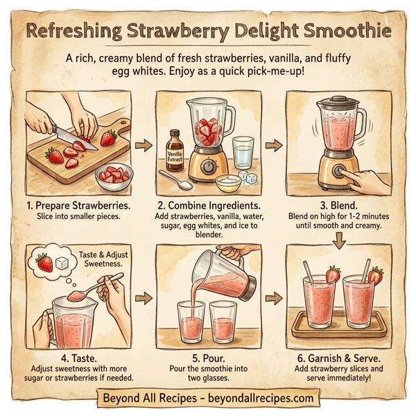 Refreshing Strawberry Delight Smoothie instructions