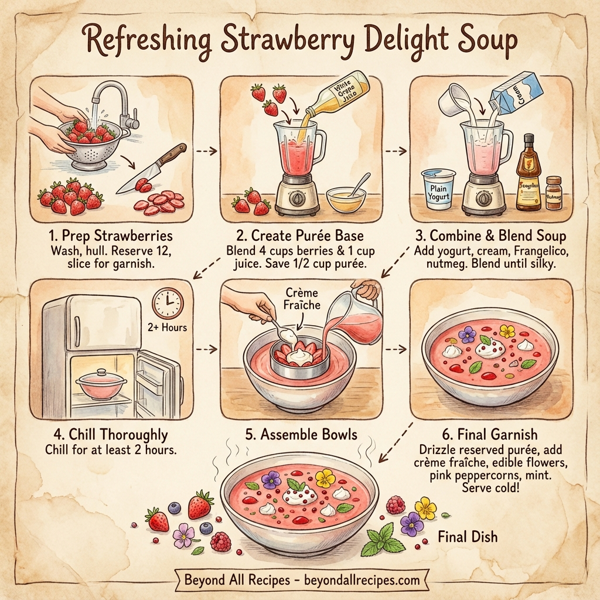 Refreshing Strawberry Delight Soup instructions