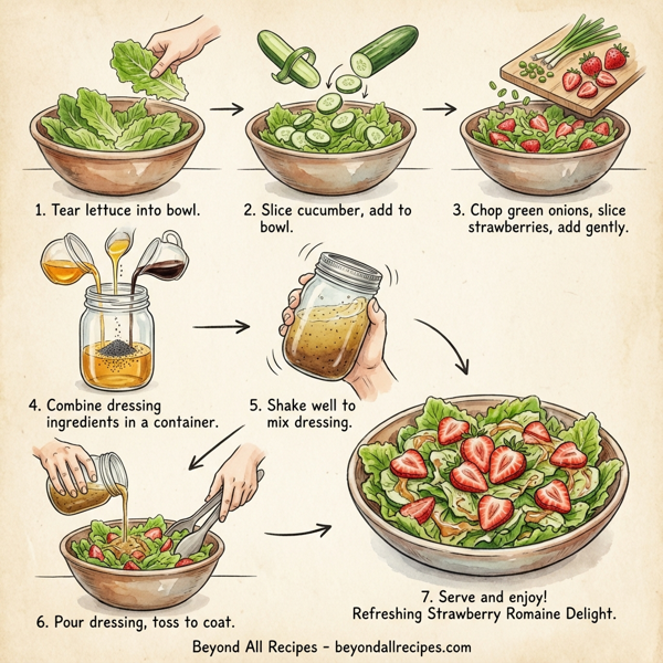 Refreshing Strawberry Romaine Delight instructions