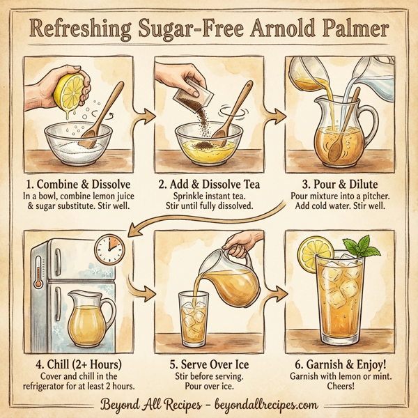 Refreshing Sugar-Free Arnold Palmer instructions