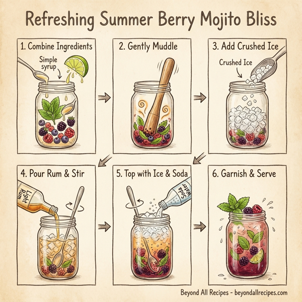 Refreshing Summer Berry Mojito Bliss instructions