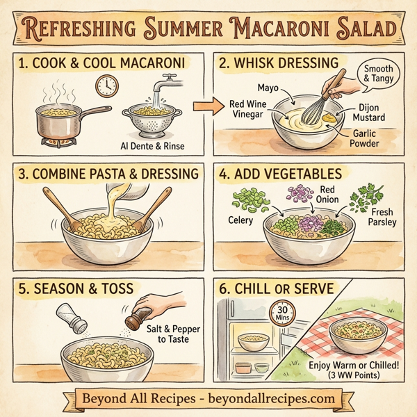 Refreshing Summer Macaroni Salad instructions