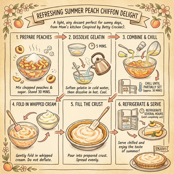 Refreshing Summer Peach Chiffon Delight instructions