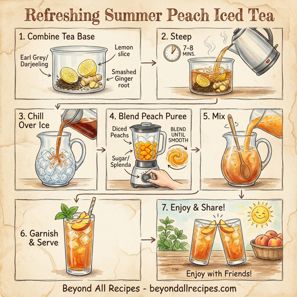 Refreshing Summer Peach Iced Tea instructions