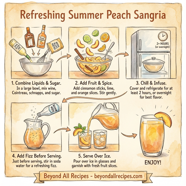 Refreshing Summer Peach Sangria instructions