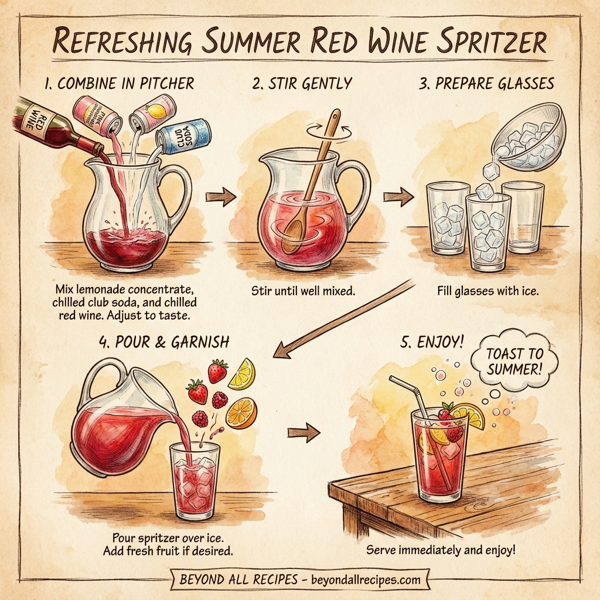 Refreshing Summer Red Wine Spritzer instructions