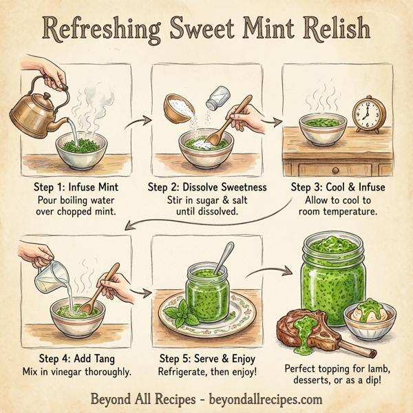 Refreshing Sweet Mint Relish instructions