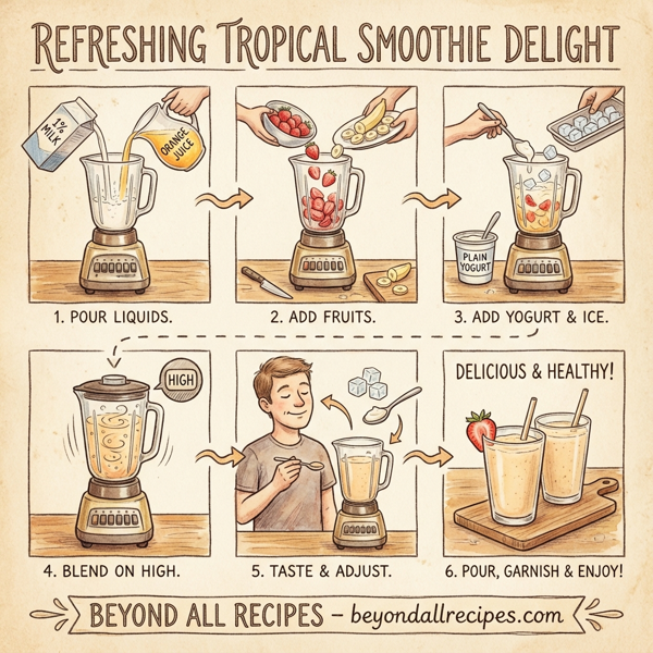 Refreshing Tropical Smoothie Delight instructions