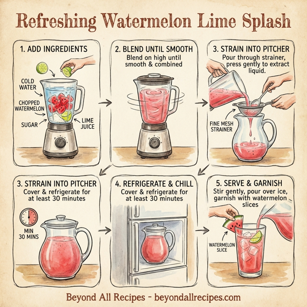 Refreshing Watermelon Lime Splash instructions