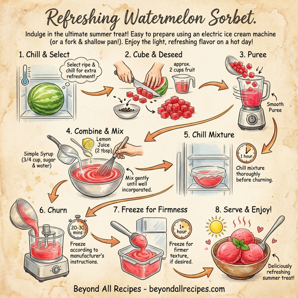 Refreshing Watermelon Sorbet instructions