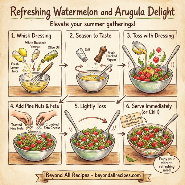 Refreshing Watermelon and Arugula Delight instructions