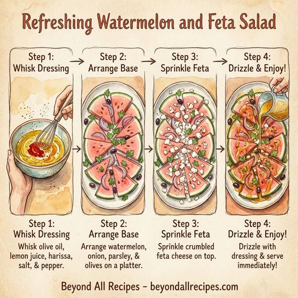 Refreshing Watermelon and Feta Salad instructions