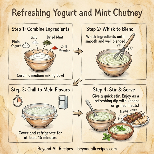 Refreshing Yogurt and Mint Chutney instructions