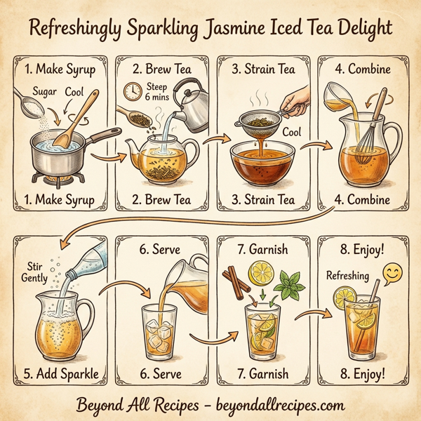 Refreshingly Sparkling Jasmine Iced Tea Delight instructions