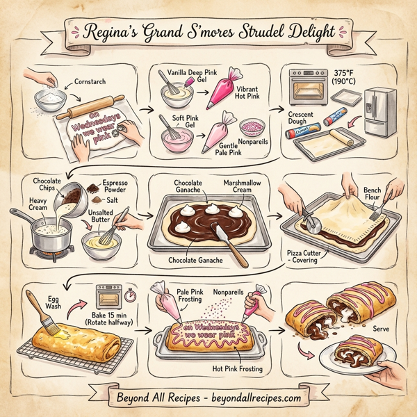 Regina's Grand S'mores Strudel Delight instructions