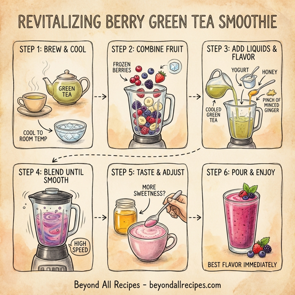 Revitalizing Berry Green Tea Smoothie instructions