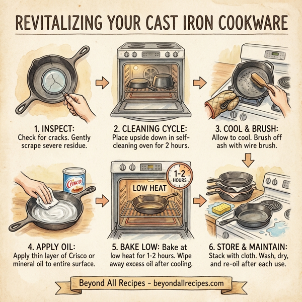 Revitalizing Your Cast Iron Cookware instructions