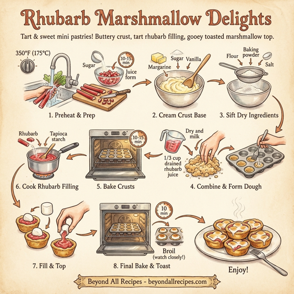 Rhubarb Marshmallow Delights instructions