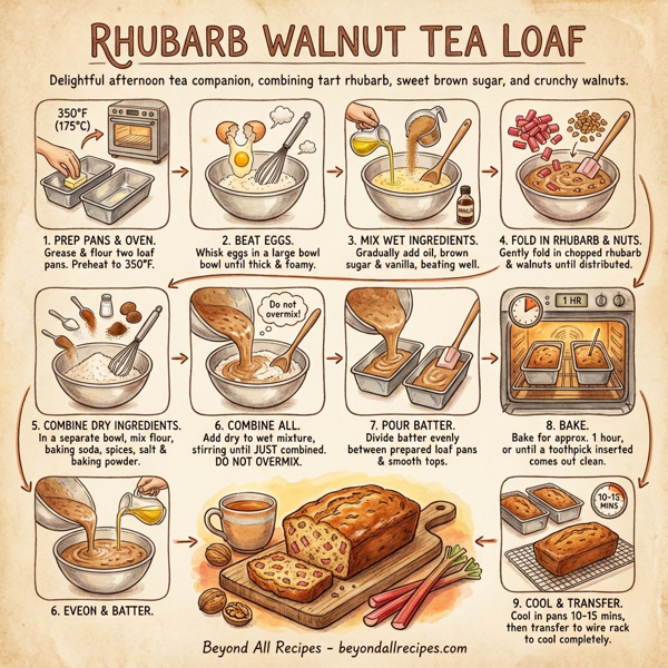 Rhubarb Walnut Tea Loaf instructions