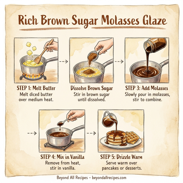 Rich Brown Sugar Molasses Glaze instructions
