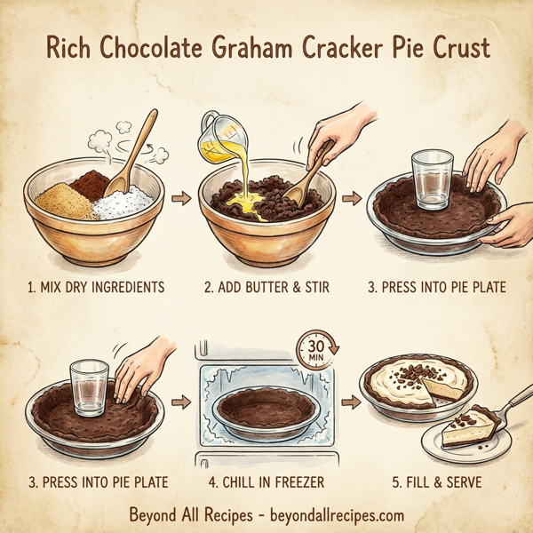 Rich Chocolate Graham Cracker Pie Crust instructions