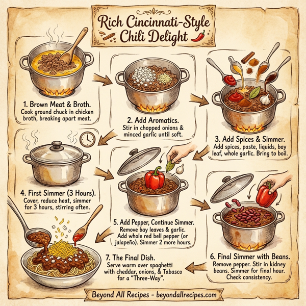 Rich Cincinnati-Style Chili Delight instructions