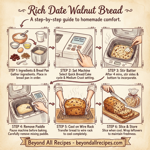 Rich Date Walnut Bread instructions