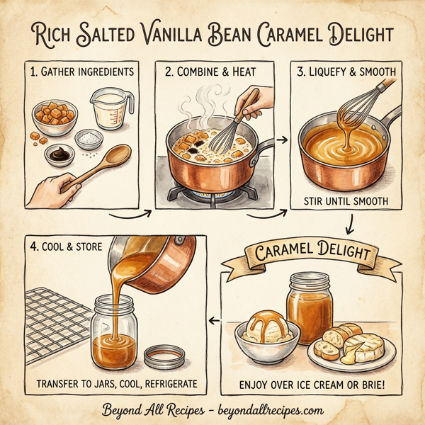 Rich Salted Vanilla Bean Caramel Delight instructions