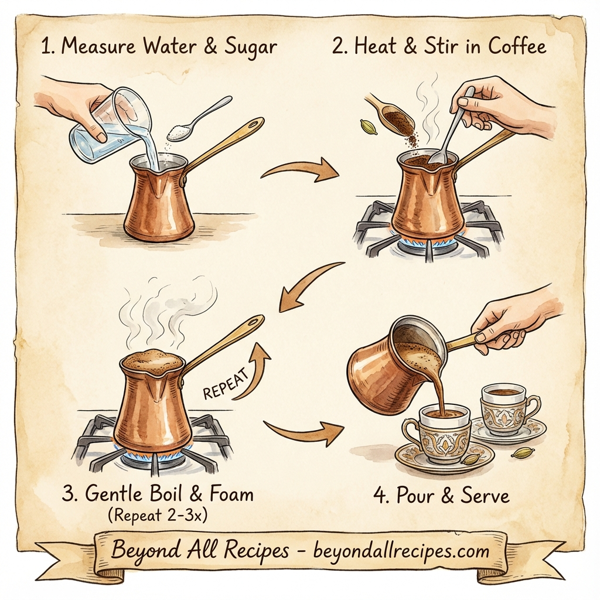 Rich & Aromatic Turkish Coffee instructions