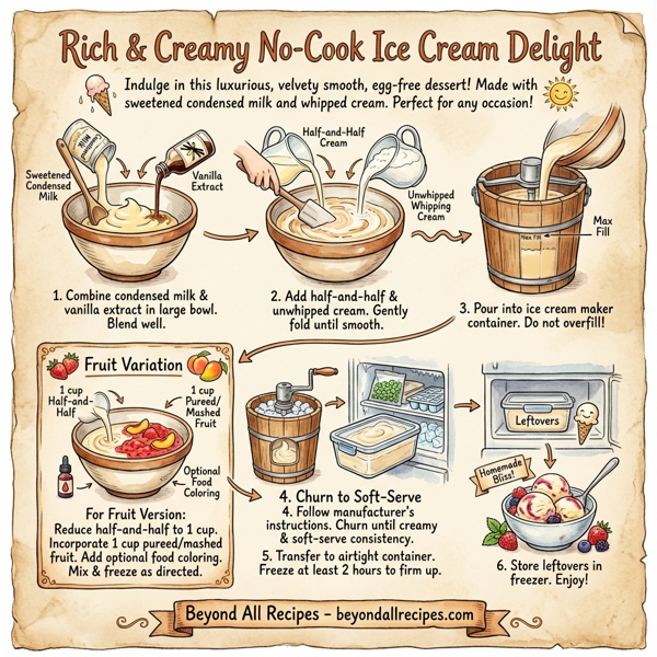 Rich & Creamy No-Cook Ice Cream Delight instructions
