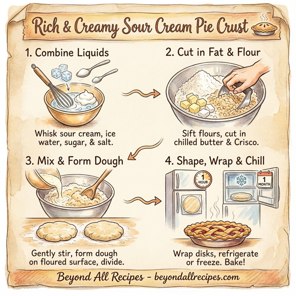 Rich & Creamy Sour Cream Pie Crust instructions