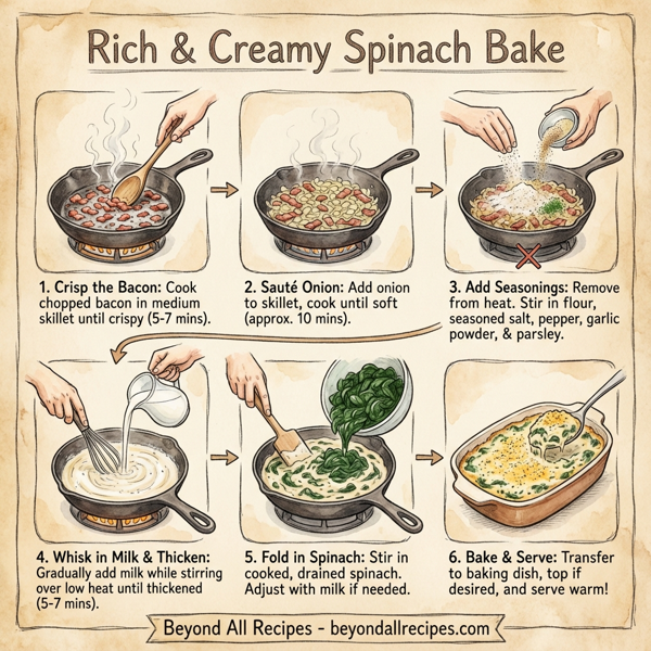 Rich & Creamy Spinach Bake instructions