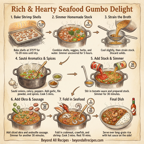 Rich & Hearty Seafood Gumbo Delight instructions