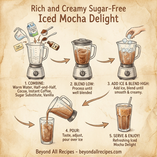 Rich and Creamy Sugar-Free Iced Mocha Delight instructions