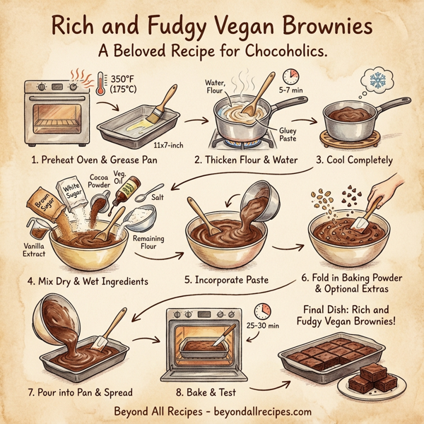 Rich and Fudgy Vegan Brownies instructions