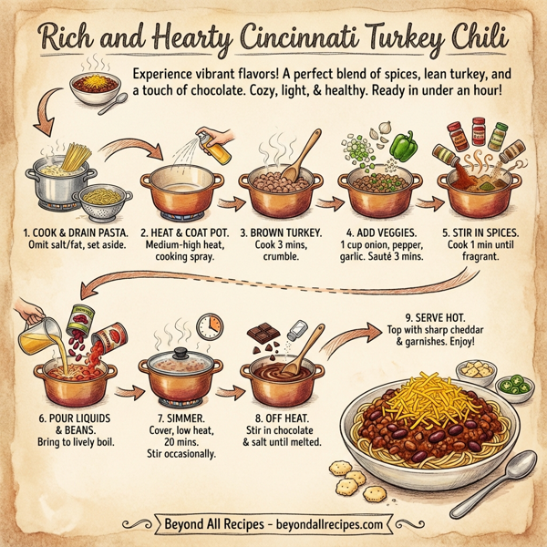 Rich and Hearty Cincinnati Turkey Chili instructions