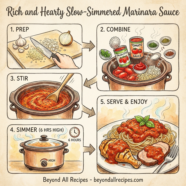 Rich and Hearty Slow-Simmered Marinara Sauce instructions