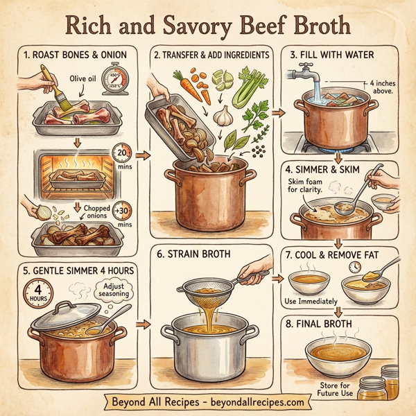 Rich and Savory Beef Broth instructions